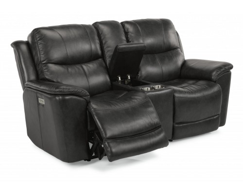 CADE POWER RECLINING LOVESEAT WITH POWER HEADREST AND CONSOLE